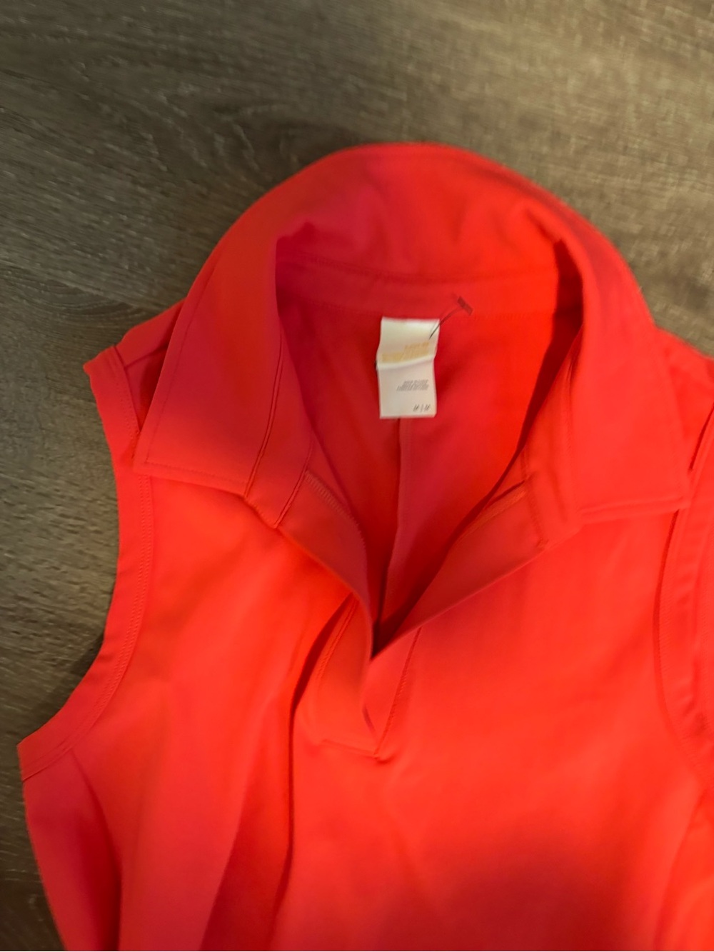Lole Coral-Red Sleeveless V-Neck Midi Dress - Picture 6 of 6